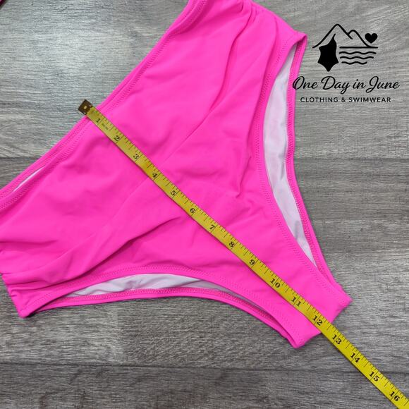 Charmleaks Cross Front High Cut Bikini Swimsuit Size L - Picture 3 of 4